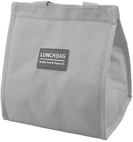 GLADFRESIT Lunch Bag - Insulated, Reusable Leakproof Thermal Lunch Box Container (Grey)