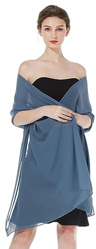 BEAUTELICATE Chiffon Schal Stola Damen Festlich Elegante Tücher Schultertuch Stola für Abendkleider Braut Festlich Sommer Hochzeits
