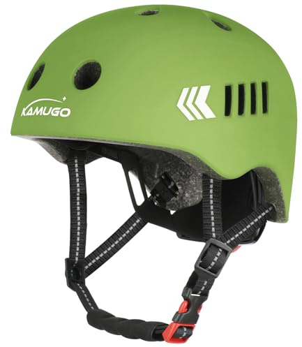 KAMUGO Toddler Helmet Kids Bike Helmet for Ages 2-8 Years Girls Boys,Child Adjustable Helmet Multi-Sport Bicycle Skateboard Skating Scooter Cycling Inline Skates (Military Green)
