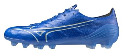 Mizuno Alpha Elite Herren-Fußballschuhe für festen Boden, Rugby, Laser Blue White, 44.5 EU