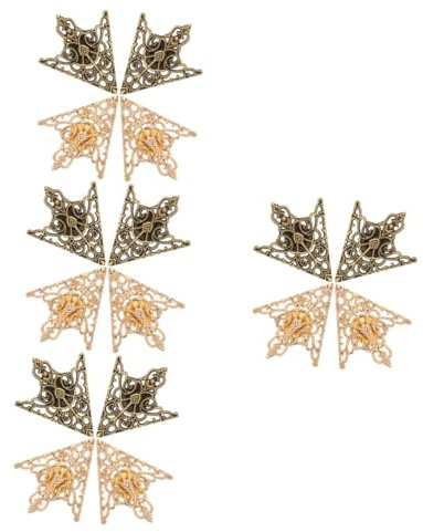SOIMISS 16 Stk Kragennadel mit durchbrochenem Muster Schnallen für Kleidungsbroschen dreieckige Broschenschnalle brosche vintage retro styles Kleidung Schmuck Kostümzubehör Zinklegierung