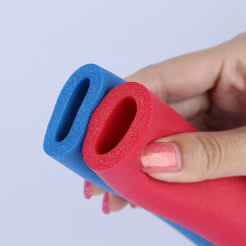 Rohrisolierung Schaumstoff Blau/Rot Isolierschlauch Dicke 9/15/20mm ID 6mm - 60mm Isolierung Schlauch Für Klimaanlagen Outdoor Isolierung Für Heizung Und Sanitär(Blue,ID34mmxTH20mmx200cm)