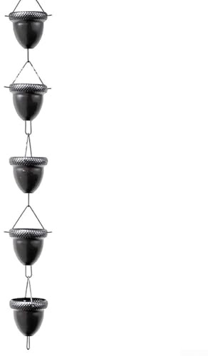 Élégante chaîne de pluie d'extérieur en alliage d'aluminium, idéale pour diriger l'eau de pluie et embellir les jardins (A)