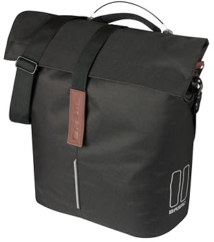 Basil City Shopper - MIK Studs inkl. - 14-16L - Wasserabweisend - Schwarz