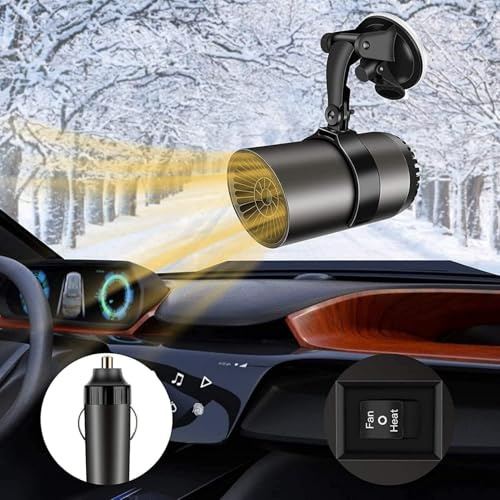 Car Heaters,Portable Car Heater 12v, portable car heater,car heaters that plug into cigarette,car windscreen defroster,for Winter with Suction Seat, Plug in Car Heater for Fast Defrosting