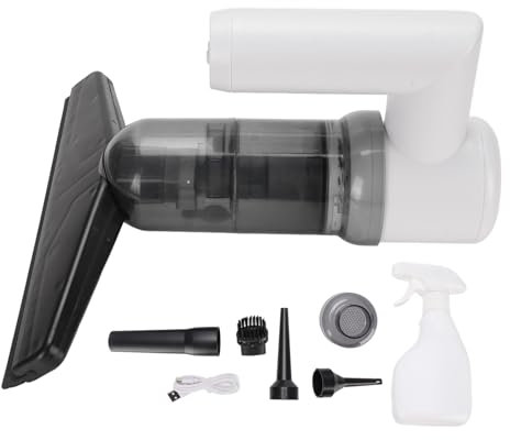 Automatic Window Cleaner, Water Absorption Anti Fog Condensation Window Vacuum Squeegee Fully Automatic Water Absorption Function Rechargeable Electric Cleaning Tool (Type 1)
