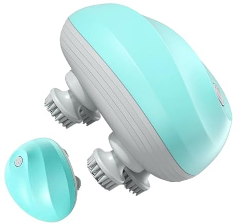 Appareil de massage électrique pour cuir chevelu - Relaxation de la tête et soulagement du stress - Appareil de massage manuel - Exfoliant pour soulager le stress - Idée cadeau