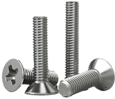 Tornillos planos con ranura en cruz M1.6 M2 M2.5 M3 M3.5 M4 M5 M6 Mini Micro Pequeño Tornillo de acero inoxidable 304 Cabeza avellanada Mecánica Blot(45mm,M5 x 10pcs)