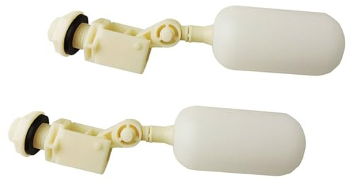 DIYEAH Valvola Galleggiante beige in Plastica 2 Regolatore Automatico Livello Acqua per Ciotola Bere Animali da Fattoria