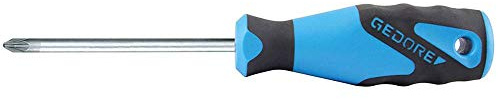 GEDORE Tournevis cruciforme PZ0, Tournevis, Manche à 3 composants, Longueur 145 mm, Outil, 2160 PZ 0, Acier