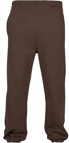 Urban Classics Men's Sweatpants Drawstring Joggers Sport Trousers with Elastic Waist Tracksuit Trousers Elasticated Zipped An, Marron, 4XL