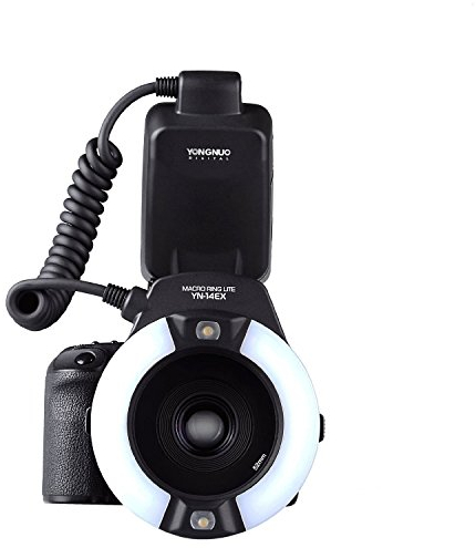YONGNUO YN-14EX Macro Ring TTL Flash Light + Adapter for Canon DSLR 6D 7D LF464