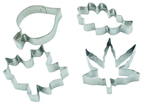 4er Set Blätter Ahorn Eiche Linde Spitzahorn, Hanf Ausstecher Ausstechform Blatt