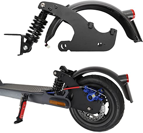 MotuTech Stoßdämpfer hinten für Xiaomi Mi Electric Scooter 3 Elektroroller + Schutzblech hinten + Rücklicht