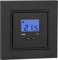 Vemer VE780301 CELO LCD INT - Termostato Elettronico da Incasso (2 Moduli), Compatibile con Scatole da Incasso Rotonde, Alimentazione 230V, Grigio Antracite/Bianco