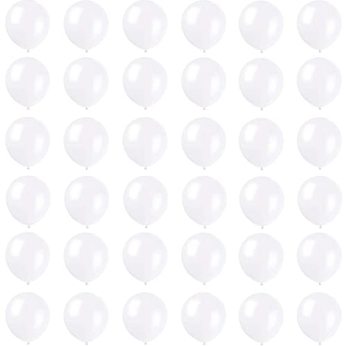 Luftballons Weiß 12 Zoll Weihnachten Ballons,36 Stück 30cm Luftballons Weihnachten Helium Ballons Partyballon Deko,Latex Luftballons für Weiß Party,Geburtstag,Weihnachtsballon Girlande Dekorationen