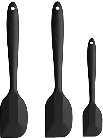 Spatule en Silicone,3 Pcs Spatules en à la Chaleur Spatule en Silicone Sspatule à Pâtisserie de Cuisine noyau en Acier Inoxydable Ustensiles de Cuisine de Qualité pour la Cuisson et le mélange