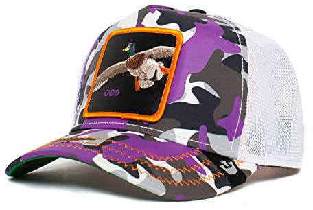 Goorin Bros. The Farm Kablamo Camo Collection Casquette réglable style camionneur unisexe, violet (Lil Strange Duck), taille unique, Taille unique
