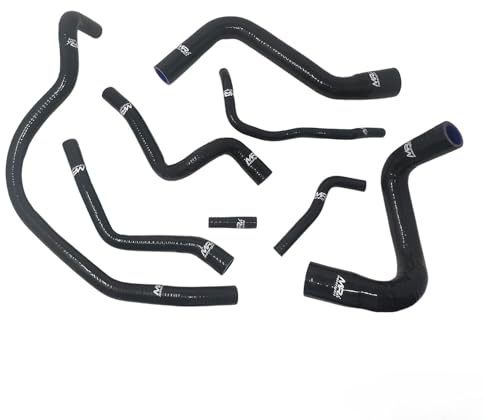 Manicotti acqua in silicone compatibile con abarth grande punto/compatibile con alfa romeo mito t-jet MRMOTORSPORT (Nero)