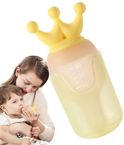 Distributeur de médicaments liquides en forme de couronne pour enfant - Distributeur de médicaments pour éviter les déversements lors des visites et des voyages