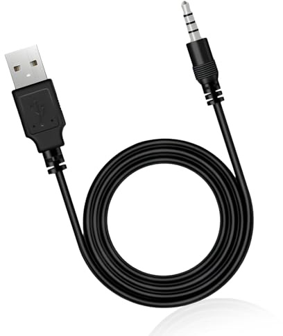 Cable adaptador de audio auxiliar de 3,5 mm a USB 2.0 macho, cable de carga de compatibilidad universal para estéreo de coche, grabadoras de video, altavoces de bolsillo, auriculares, carga duradera
