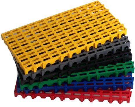 XNXYSMKJ Tapis de Sol emboîtable, Briques emboîtables pour drainage de Garage, Dalles de Sol modulaires pour terrasse de Piscine, pour entraînement, Garage, Atelier, terrasse, patio (4 pcs)