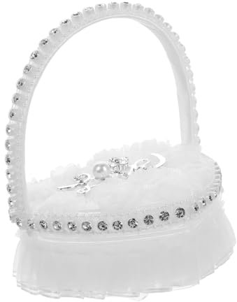 KOMBIUDA Herzförmiger Ringkissenhalter Für Hochzeiten Und Verlobungen Romantisches Accessoire Für Ringträger Kreative Ringbox Für Besondere Anlässe