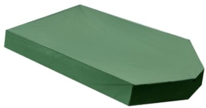 Fenteer Sandkastenabdeckung Sandkastenbeckenabdeckung Falten Sie Schutzboot geformtes Sandkastenabdeckung Garten Baldachin für Home Outdoor Activities Yard, GrÜn
