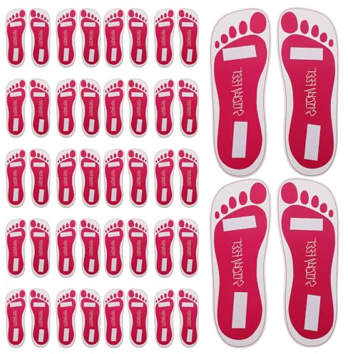 FIXOSHEE 25 Paires de Coussinets Adhésifs Jetables pour Pieds, Protège-Semelles Autobronzantes Rose Fuchsia, Protections de Bronzage Mobiles, Accessoires Salon et Domicile pour Soin