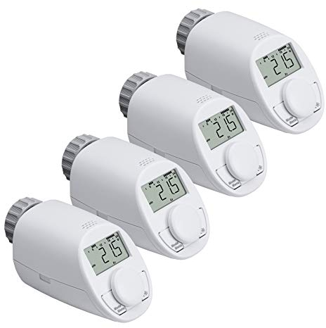Heizkörperthermostat Modell N, neues leises Modell mit Boost Funktion (4-er Set)