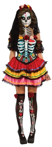 Rubies Official Ladies Day of The Dead Senorita Ladies Costume, Adult Halloween Fancy Dress, Size 18-20