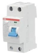 ABB F202 A 16A 10MA INTERR.DIFFERENZ. PURO 2P, White