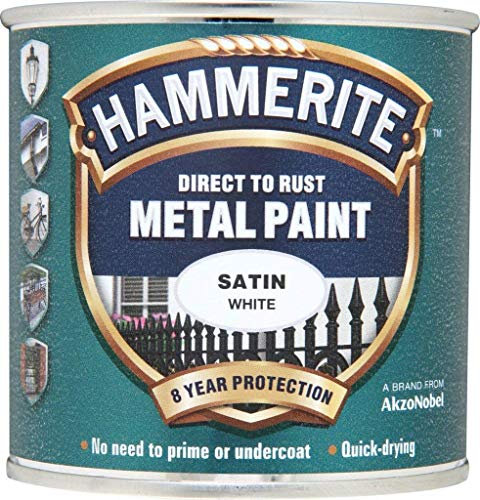 Hammerite Metal Paint Satin 250ml White