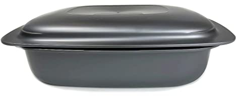 TUPPERWARE 3,3 L UltraPro flach Bräter Ultra Pro Kasserolle grau 10176