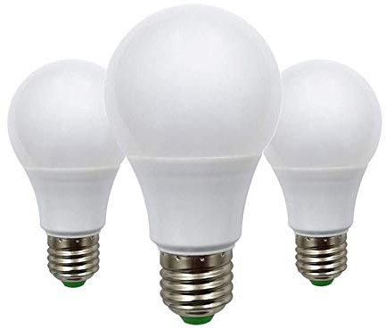 Ampoule LED E27, 5 W, culot Edison, 50 W, équivalent à ampoules Globe A60 ES, 12 V basse tension, idéal pour éclairage solaire hors réseau, bateaux et camping-cars, blanc chaud 2700 K, 3 paquets