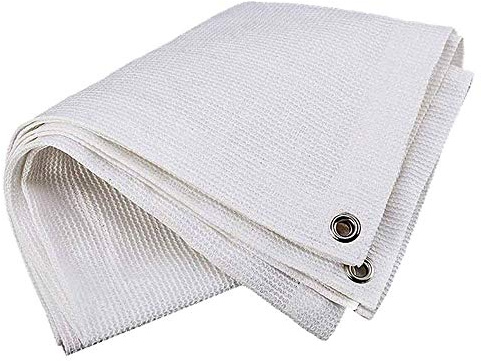 DLLY Weiß Sonnenschutznetz, Sonnensegel, Privacy Screen, Benutzt Für Gewächshäuser, Pflanzen, Rasen, Garten, Hof, Fenster, Breathable Hitzebeständige Schatten Tuch, Sunblock,Sonnensegel