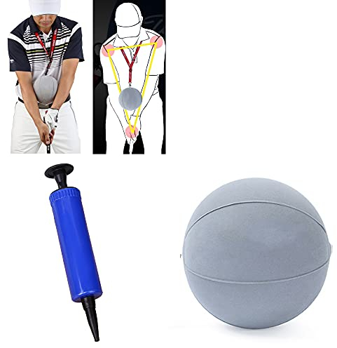 FGXY Golfschwung-Trainingshilfe, Übungsbälle, Golfball-Schlagball, Intelligenter Einstellbarer Assist-Ball, Haltungskorrektur, Training, Intelligente Armbewegung, Tragbarer, Swing Trainingshilfe, Grau