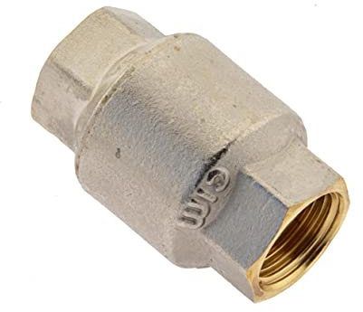 Rückschlagventil leichte Bauform, G 2 1/2, PN 8, Messing vernickelt