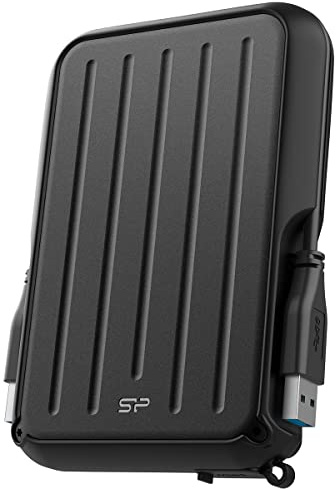 Silicon Power Disque dur externe 4 To A66 compatible avec PS5 PS4 Xbox One PC et Mac Noir