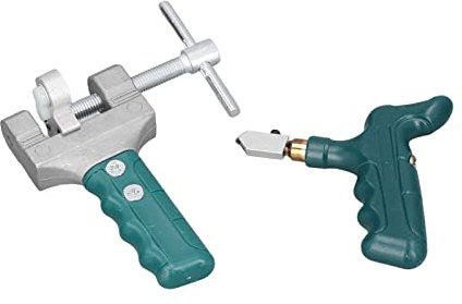 Cortador de Azulejos de Vidrio, Juego de Herramientas de Abridor de Corte de Cerámica, Herramienta de Corte de Cerámica de Vidrio para Fácil Cortador de Azulejos de Vidrio