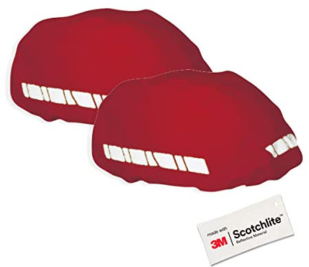 Salzmann Wasserfester Helmüberzug - Regenschutz für Fahrradhelme - 2er Set - Hergestellt mit 3M Scotchlite