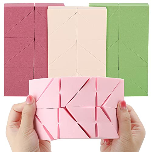 WSYUB Makeup Sponges Wedges, Disposable Makeup Applicator Cosmetic Wedges Sponges for Foundation Latex Free, Medium Size