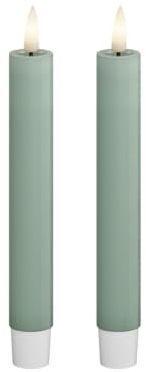 Deluxe Homeart Salbei Green Stabkerze 2 Stck. (15 cm)