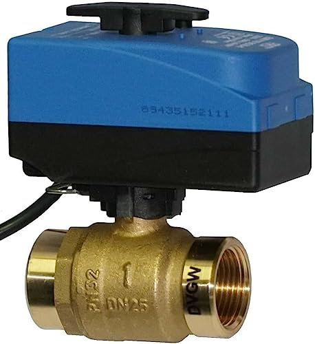 Trinkwasser elektrischer Motor-Kugelhahn Druckluft Schwenkantrieb 230V DVGW 1/2 - 1 (1/2)
