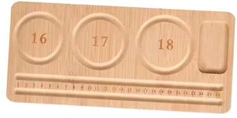 Perfeclan Perlenbrett aus Holz, Perlen-Design-Tablett, Schmuck-Design-Board aus Holz, Schmuck-Tablett-Organizer, Perlen-Design-Board, für Armband, Langer Streifen 28.5x13cm