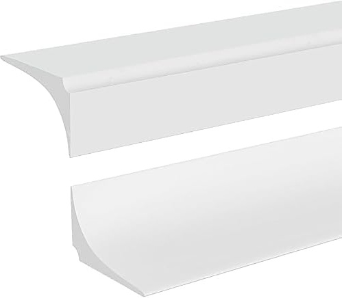 Zayejod Badewannenabdichtung Selbstklebend Schwallschutzleiste Dusche Silikon Wasserstopper, Wasserdamm für Küchen,Bäder,Waschbecken,Arbeitsplatte - 2.5cmx1.5cmx2M,Weiß,Ohne Rückseiteklebung