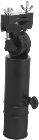 MUSISALY Golf Cart Umbrella Holder Bracket Black 22.5x4.1cm Adjustable Mounting Clip for Golf Trolley Cart Accessories Outdoor Rain Protection