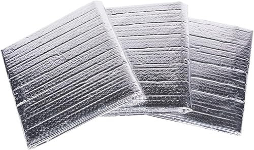 Feuille d'isolation Thermique Pare-Vapeur Isolation réfléchissante Anti-humidité Rouleaux d'isolation réfléchissants Noyau en Mousse Protection Contre la Chaleur et Le Froid (1 * 25m)