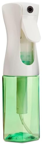 Continuous Mist Spray Bottle – Ultra Fine Mist for Hair Styling, Salon Use, and Versatile Applications – Ideal for Plants, Cleaning, and Travel – 5 oz Green Octagon Shape Empty Bottle