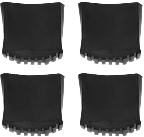 Garneck Piedini in gomma antiscivolo per stabilità e protezione del pavimento, 4 pezzi, ideali per pavimenti in legno e piastrelle, dimensioni 7 x 7 x 3,5 cm